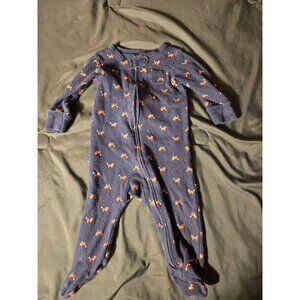 Carters Sleeper One Piece Outfit Cute Fox design Boys Size 9 Months 9M